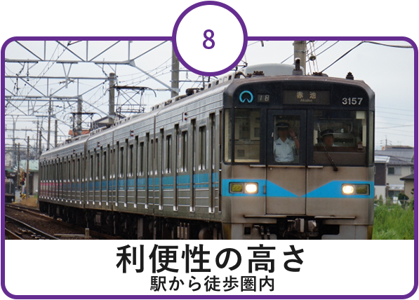 利便性の高さ 駅から徒歩圏内